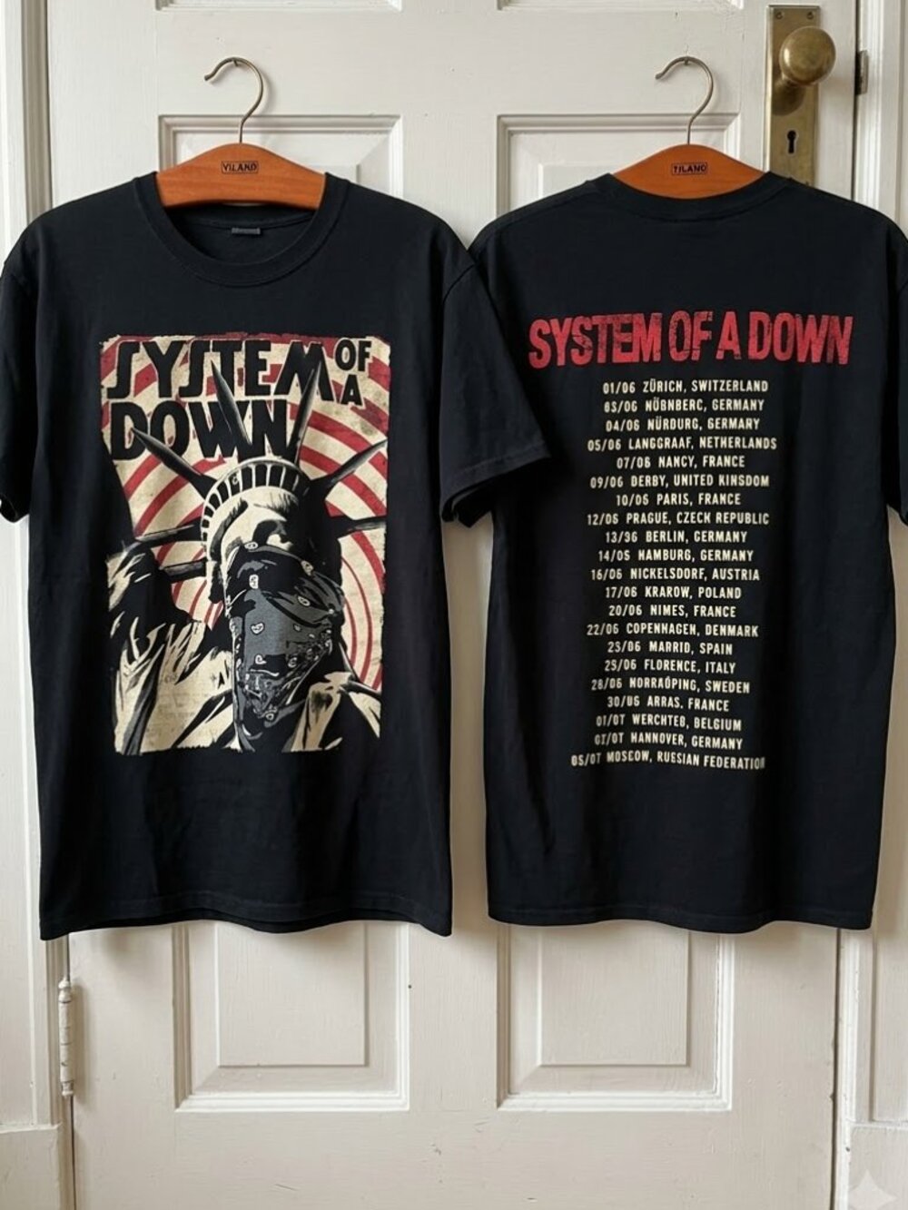 2017 System of a down tour t-shirt reprint
